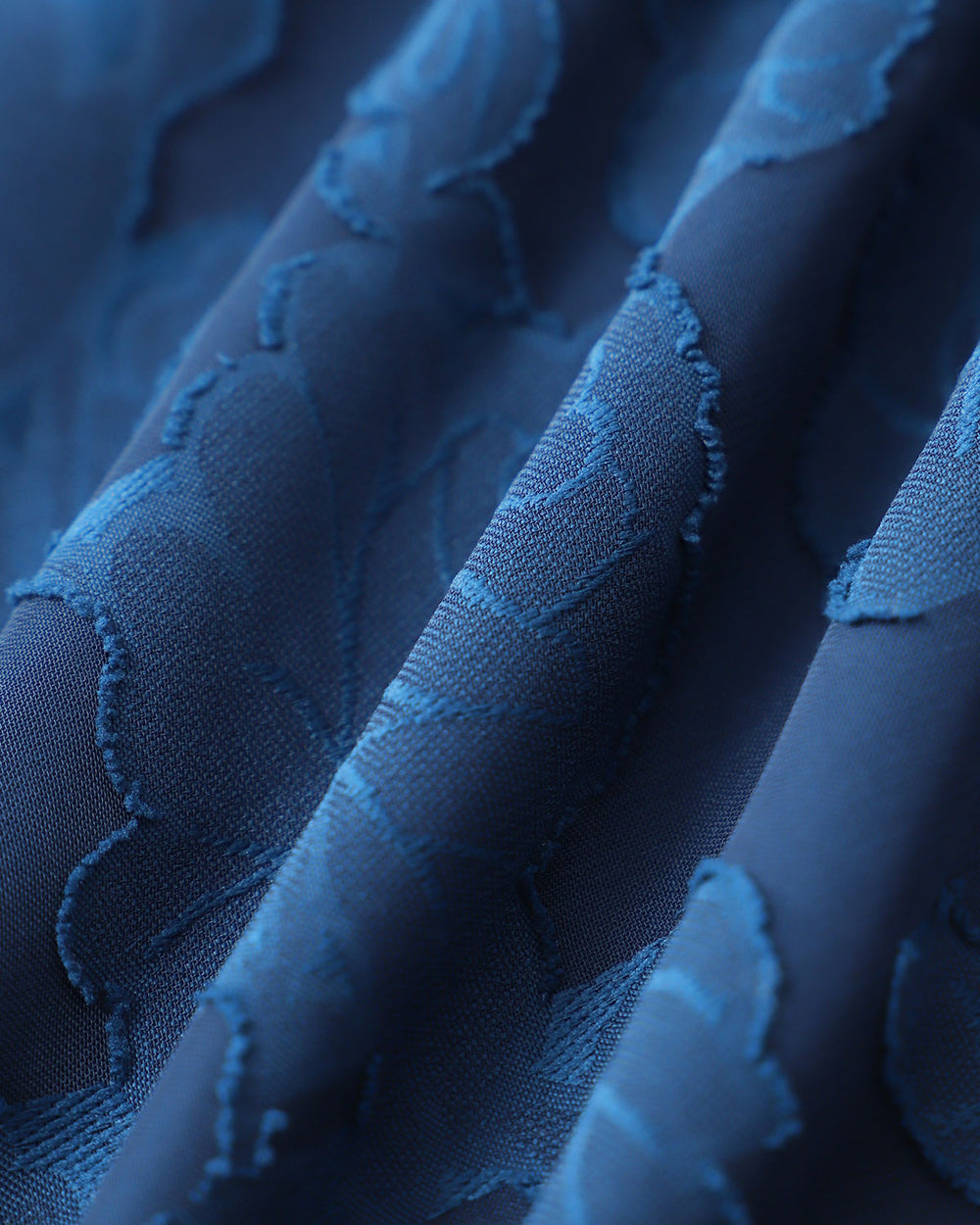 Vestido Julieta | Elegancia en Jacquard Tono Azul marino