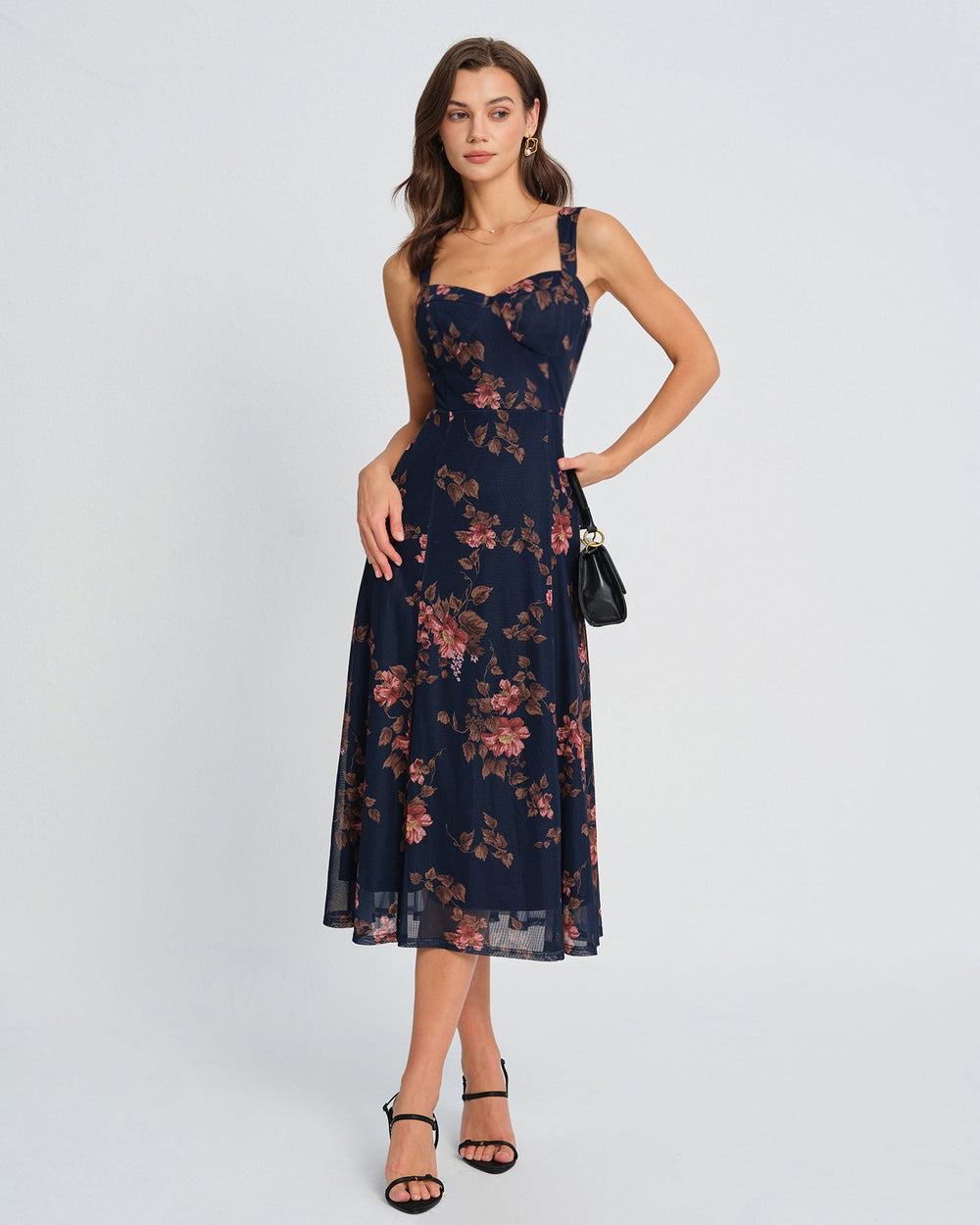 Vestido Antonella | Elegancia en Satén Tono Azul