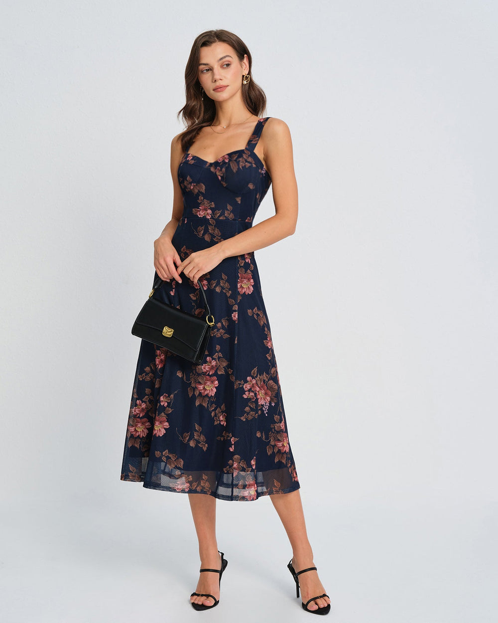 Vestido Antonella | Elegancia en Satén Tono Azul