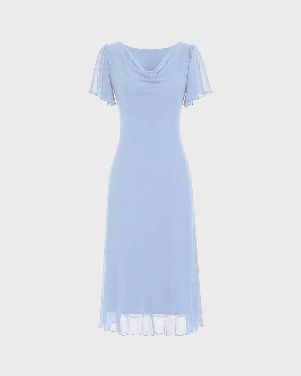 Vestido Renata | Elegancia en Malla Tono Azul
