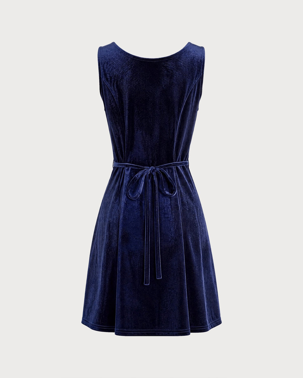 Vestido Emilia | Elegancia en Terciopelo Tono Azul marino