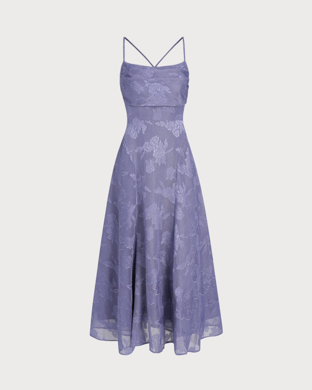 Vestido Luciana | Elegancia en Jacquard Tono Azul
