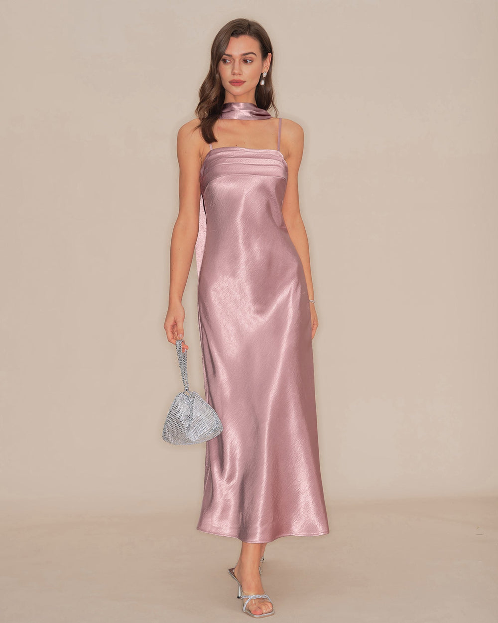 Vestido Valentina | Elegancia en Satén Tono Rosa