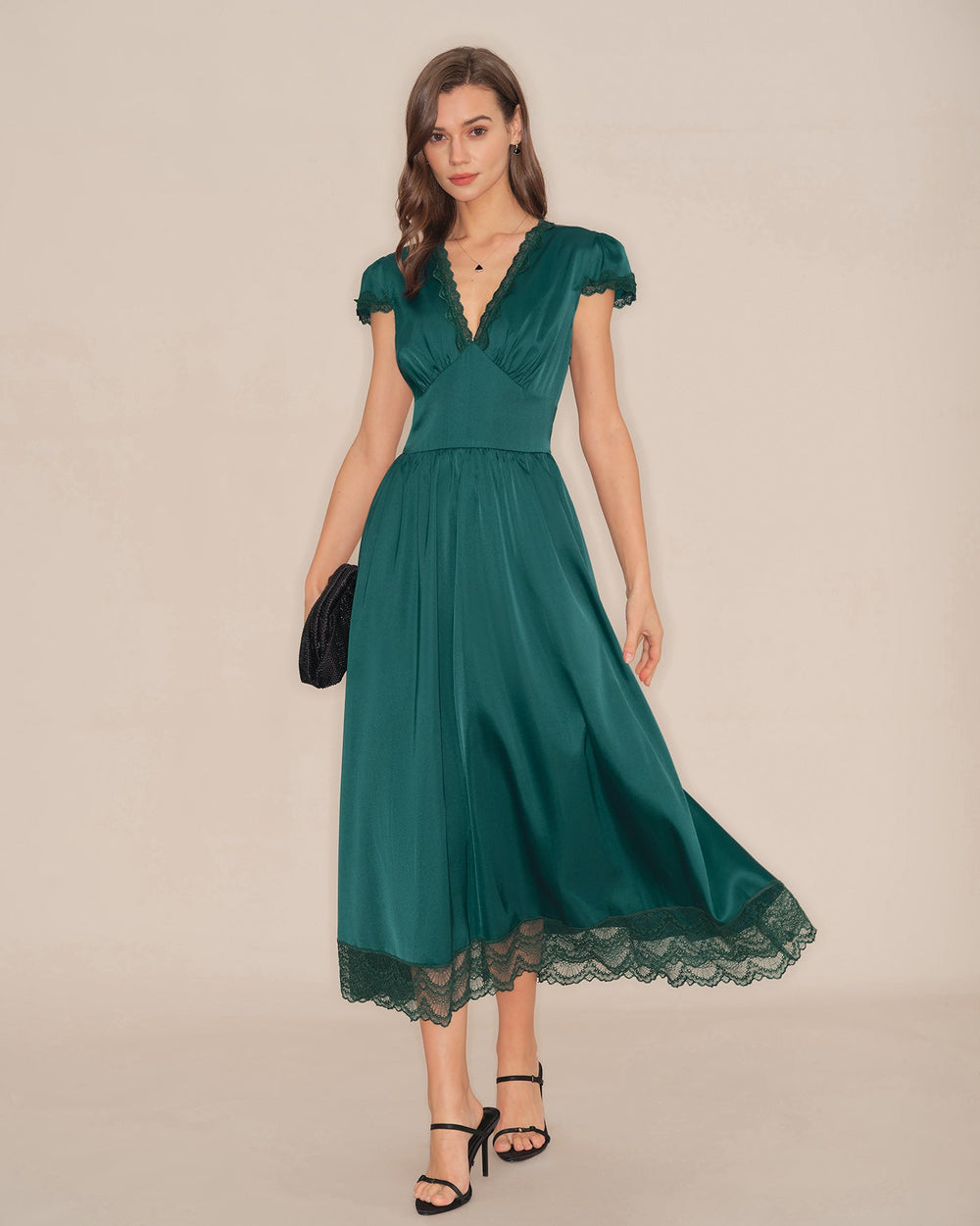 Vestido Camila | Elegancia en Encaje Tono Verde