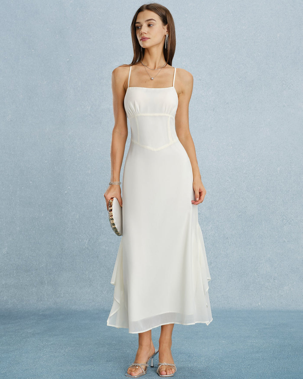Vestido Leonora | Elegancia en Gasa Tono Durazno
