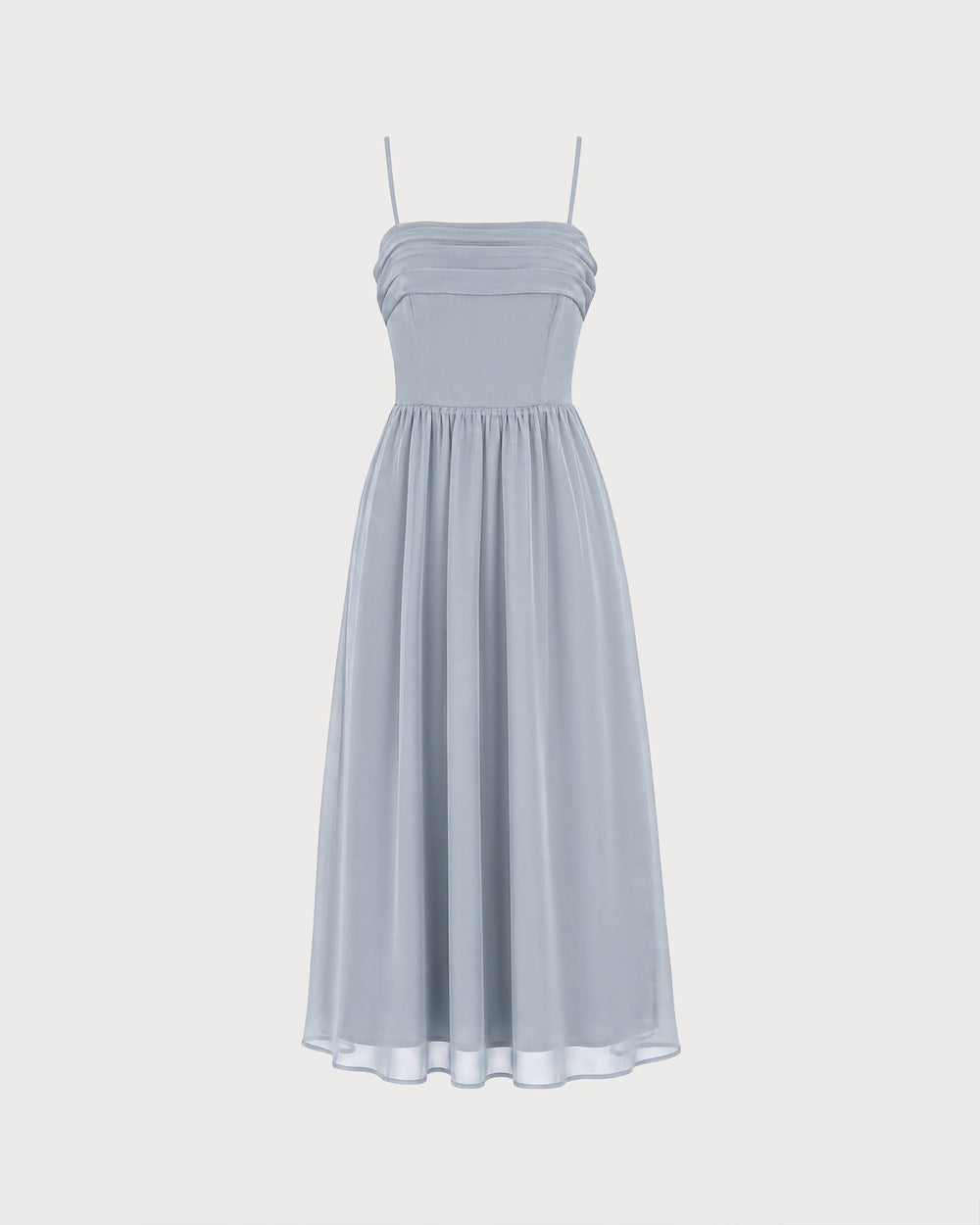 Vestido Isabella | Elegancia en Gasa Tono Azul