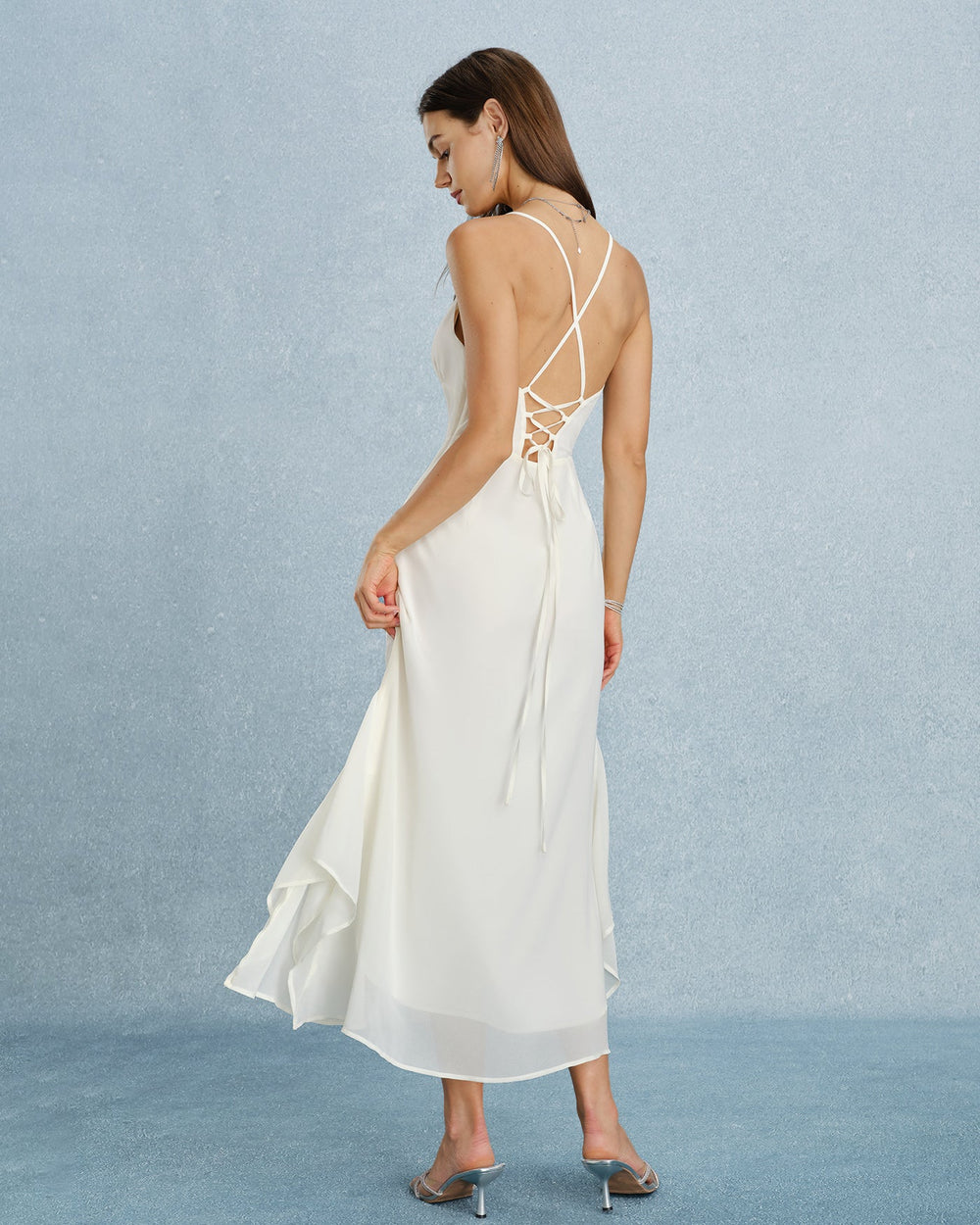 Vestido Leonora | Elegancia en Gasa Tono Durazno