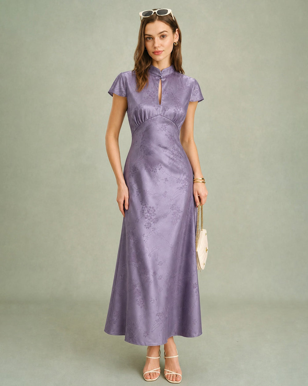 Vestido Blair | Elegancia en Satén Tono Morado