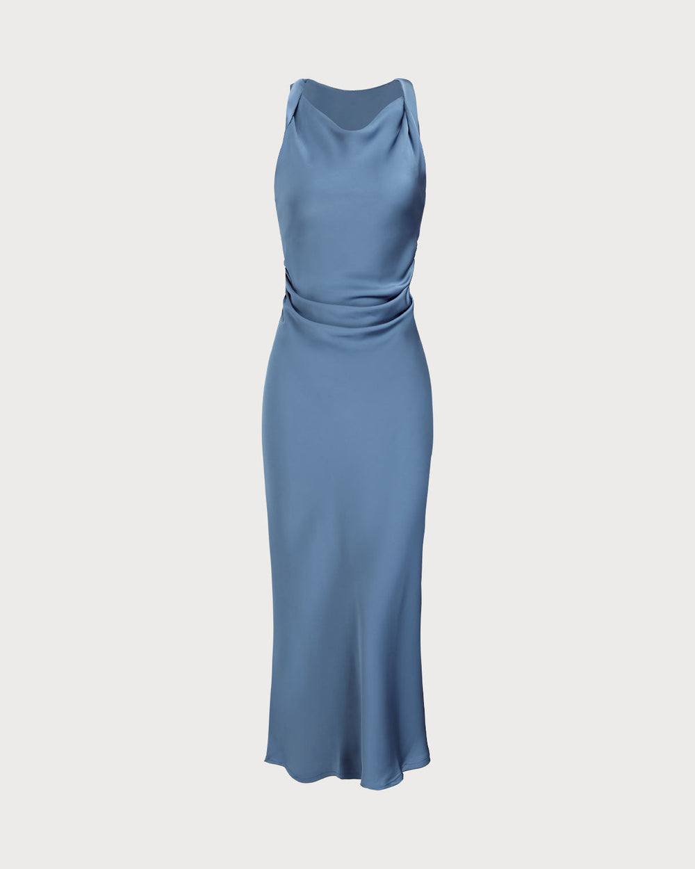 Vestido Ginevra | Elegancia en Satén Tono Azul