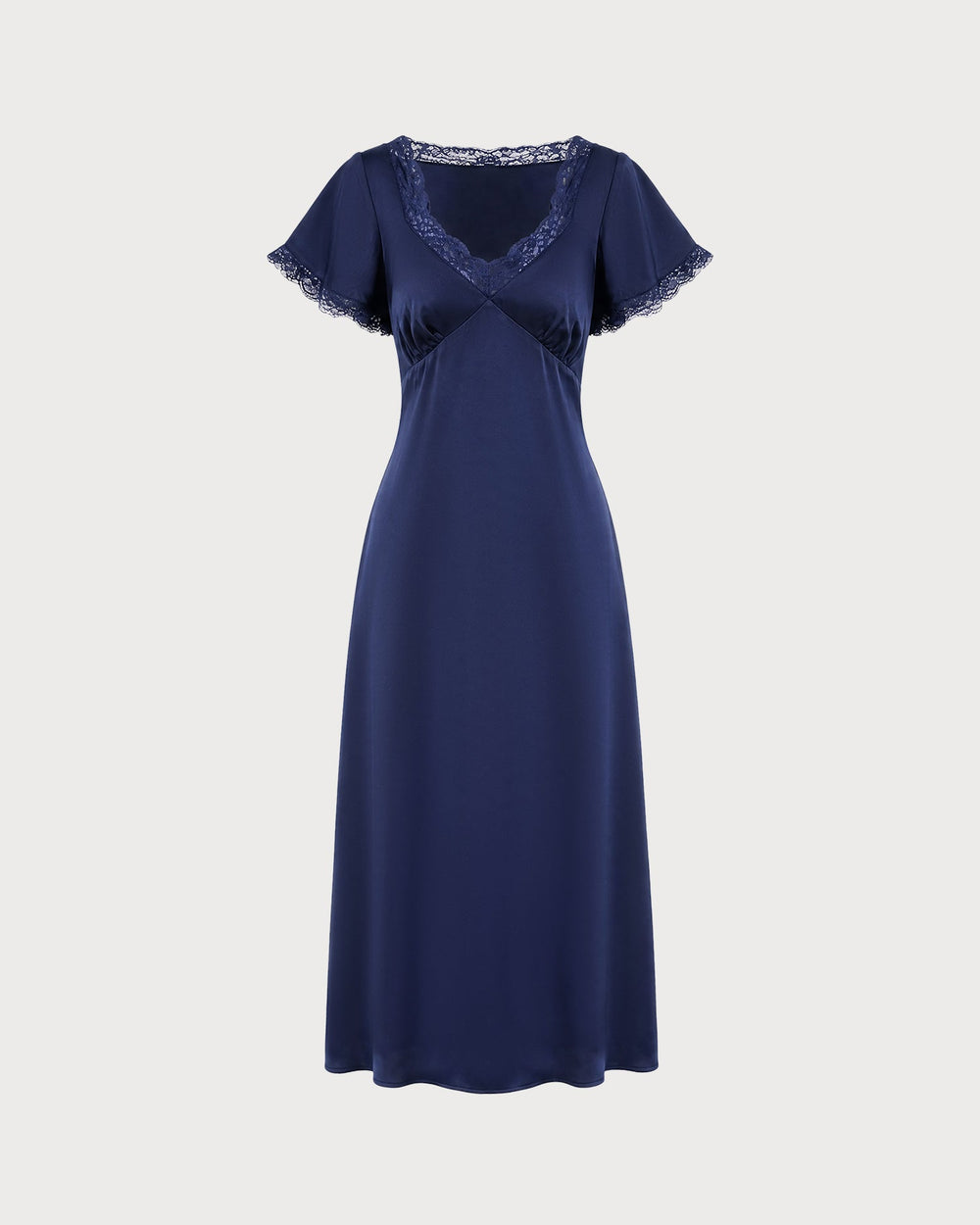 Vestido Ginevra | Elegancia en Encaje Tono Azul marino