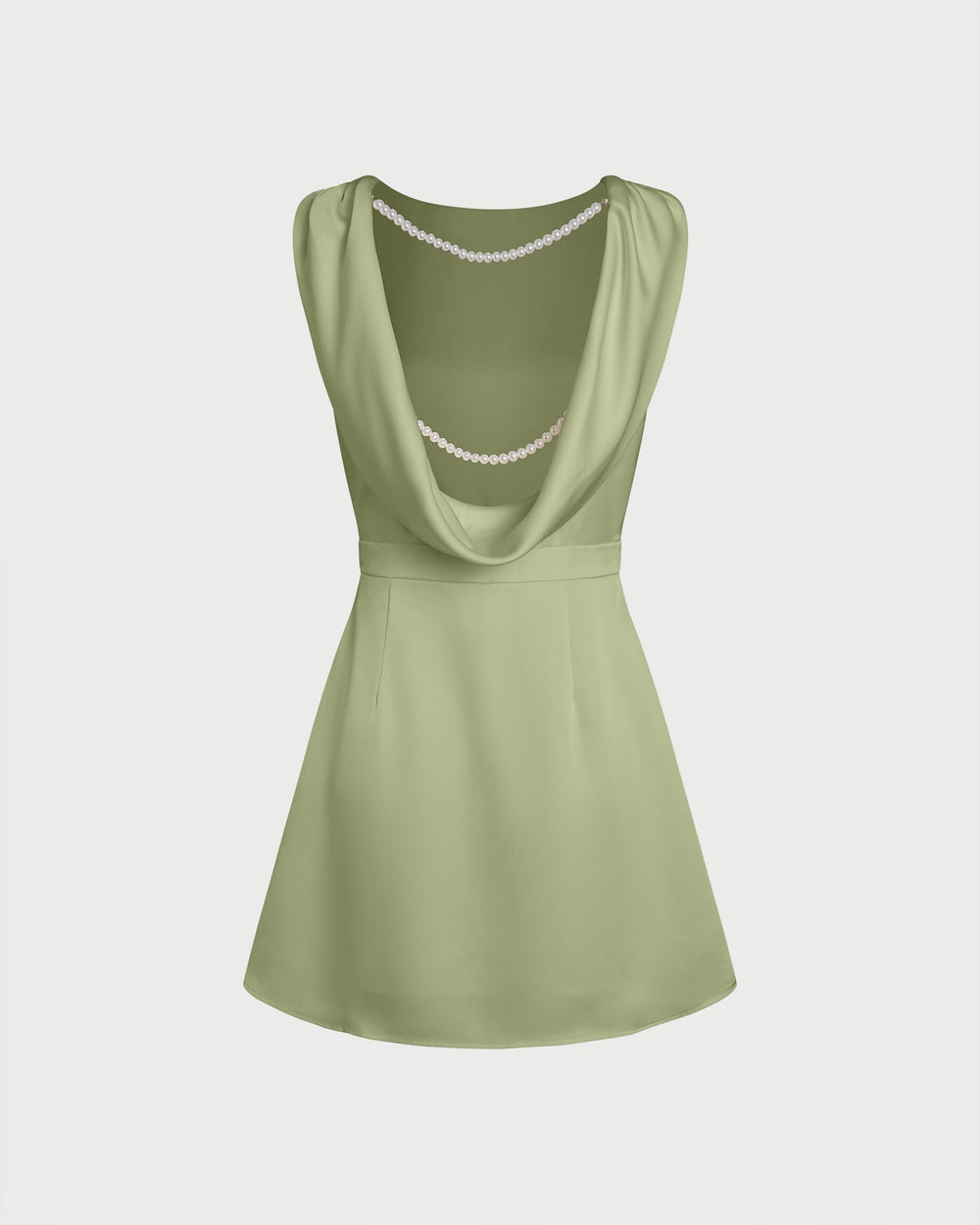 Vestido Sofía | Elegancia en Satén Tono Verde