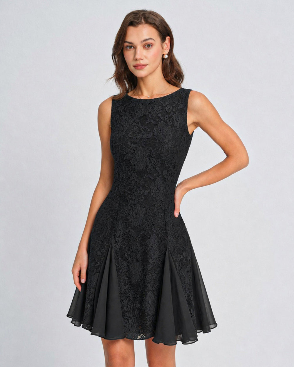 Vestido Camila | Elegancia en Encaje Tono Negro