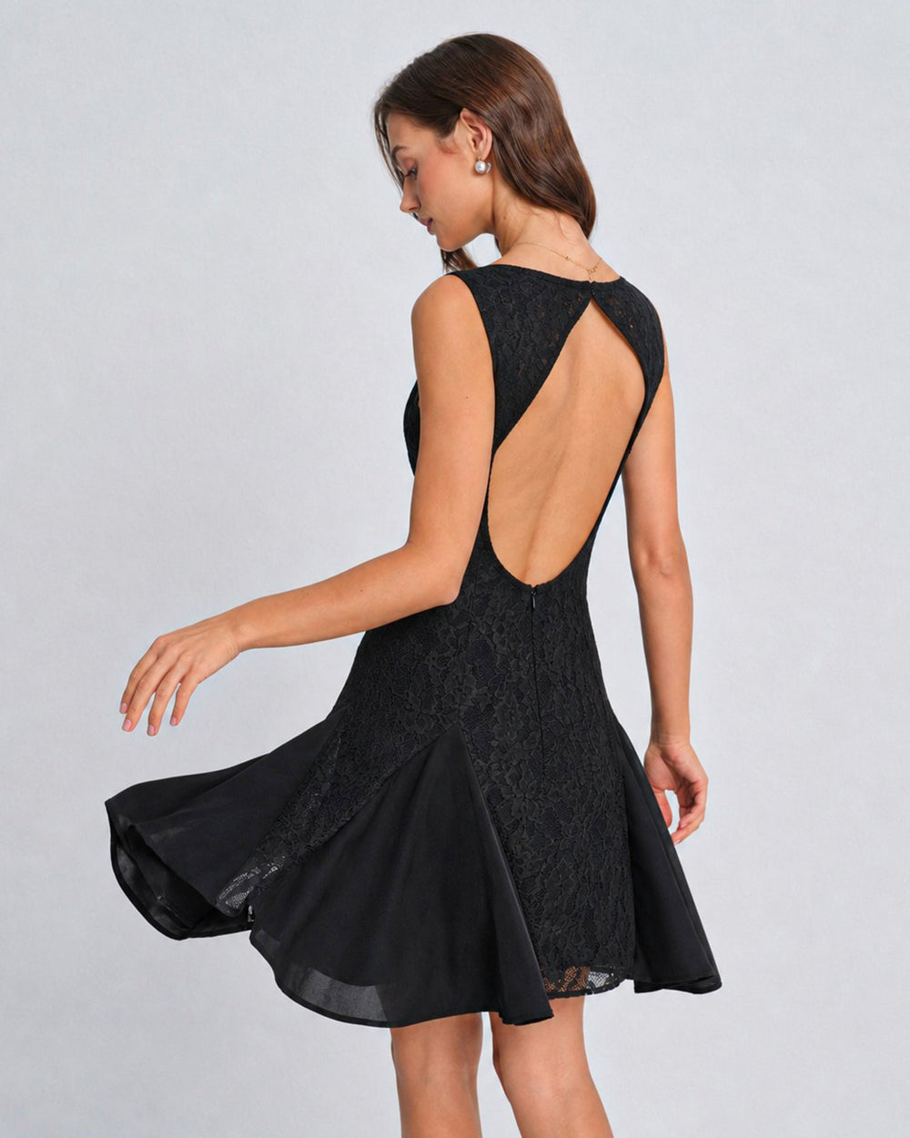 Vestido Camila | Elegancia en Encaje Tono Negro