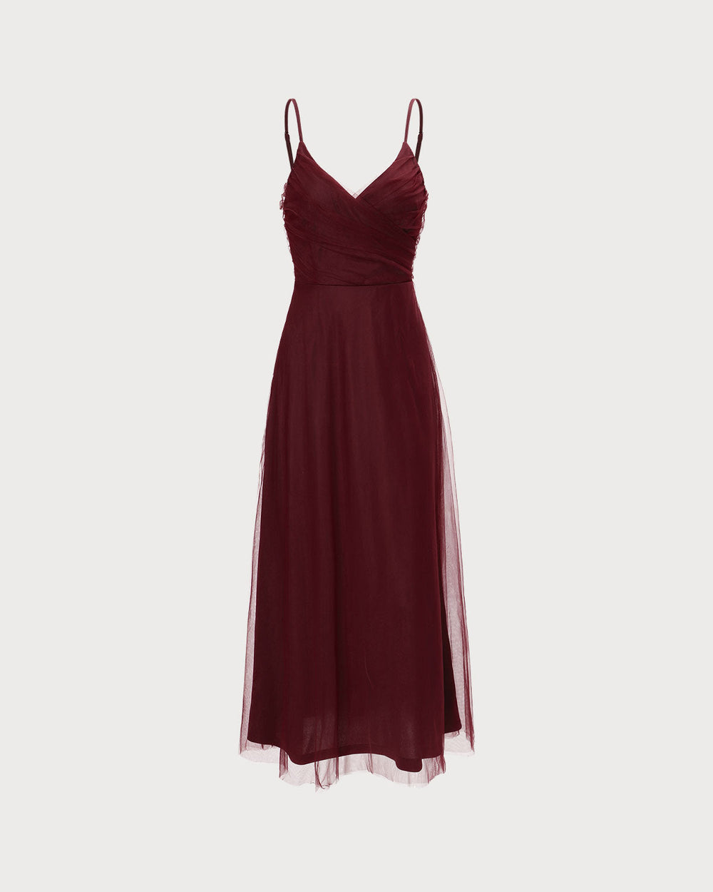 Vestido Antonella | Elegancia en Malla Tono Vino