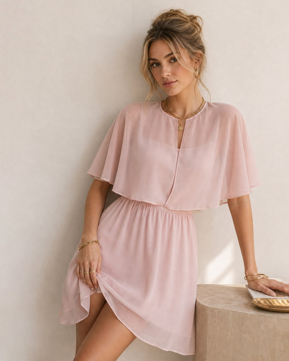 Vestido Leonora | Elegancia en Satén Tono Rosa