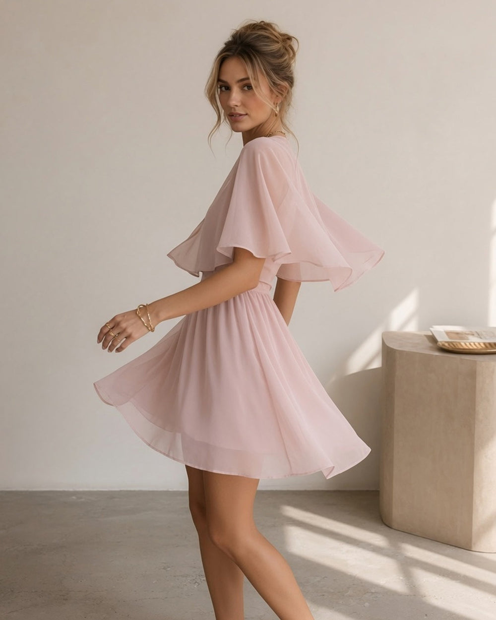 Vestido Leonora | Elegancia en Satén Tono Rosa