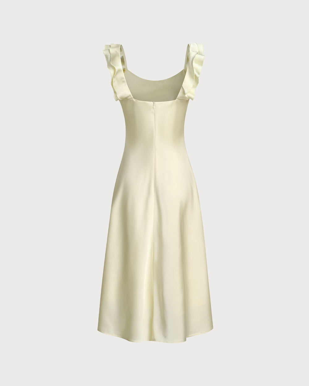 Vestido Regina | Elegancia en Satén Tono Amarillo