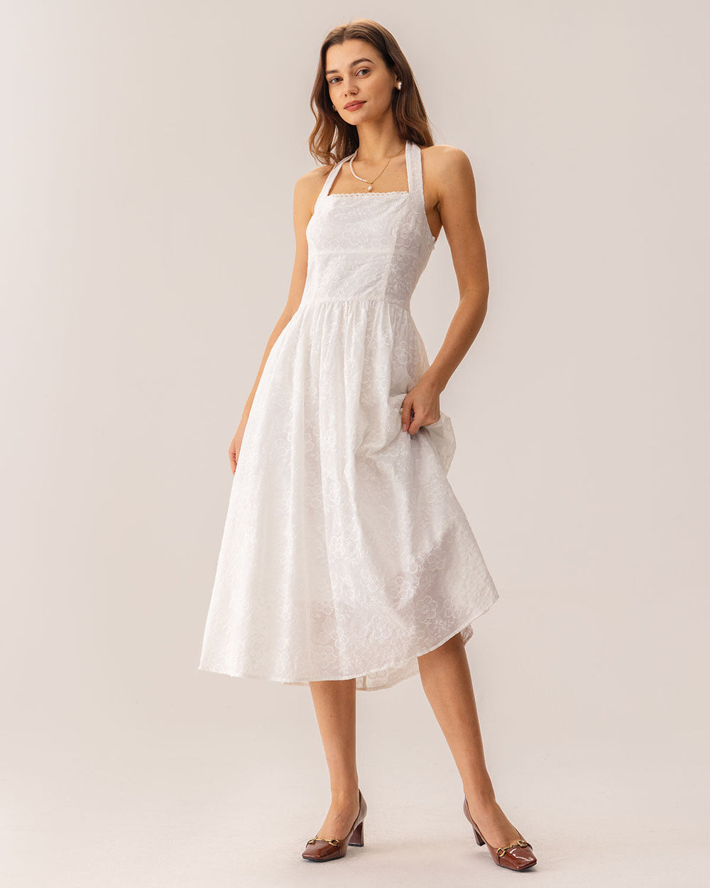 Vestido Camila | Elegancia en Satén Tono Blanco
