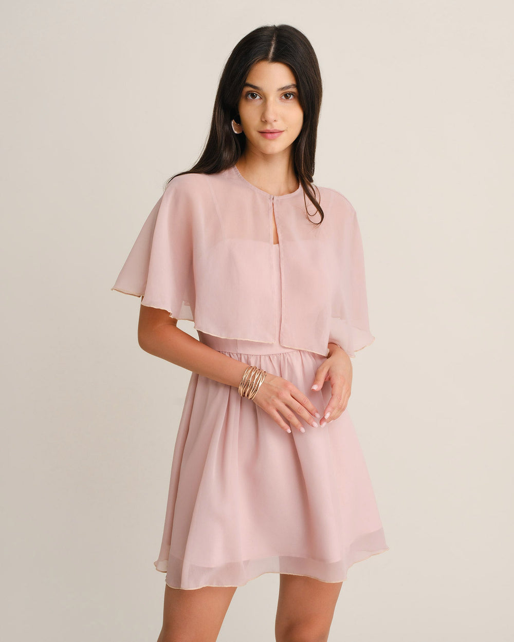 Vestido Leonora | Elegancia en Satén Tono Rosa