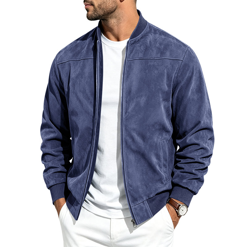 Enzo — Chamarra Bomber Azul Marino