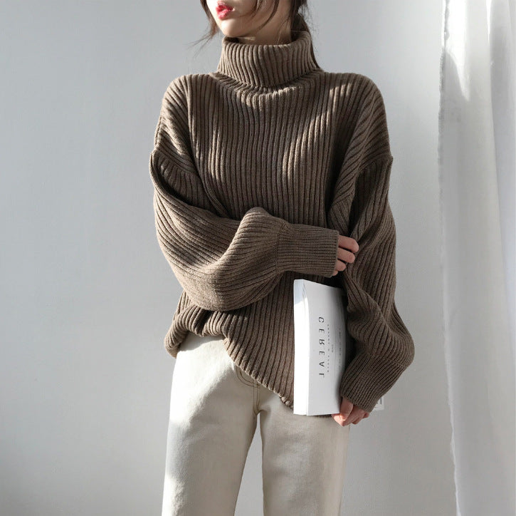 Varel | Pullover di lusso con collo alto e maniche a palloncino