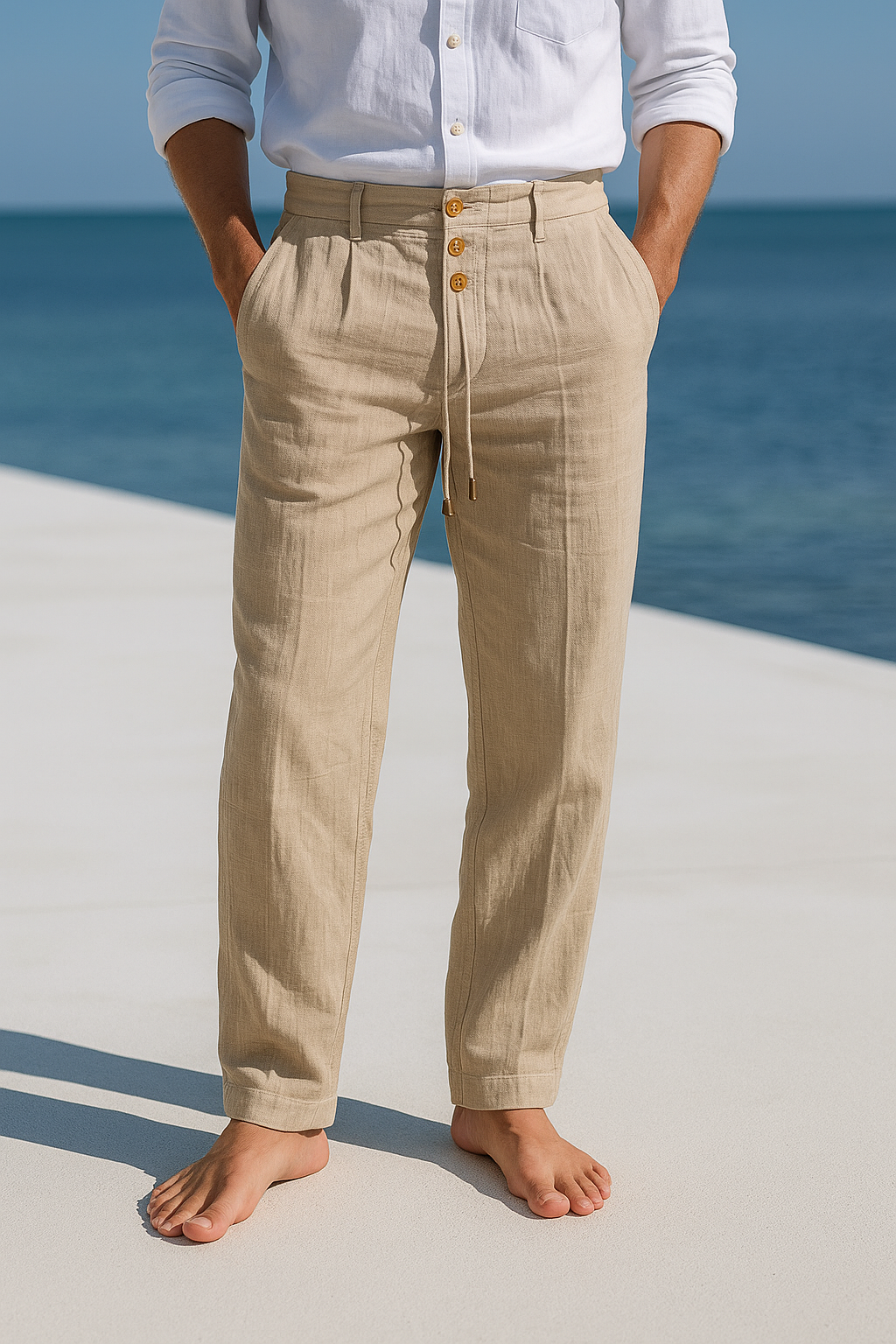 Varel | Pantaloni estivi leggeri in lino
