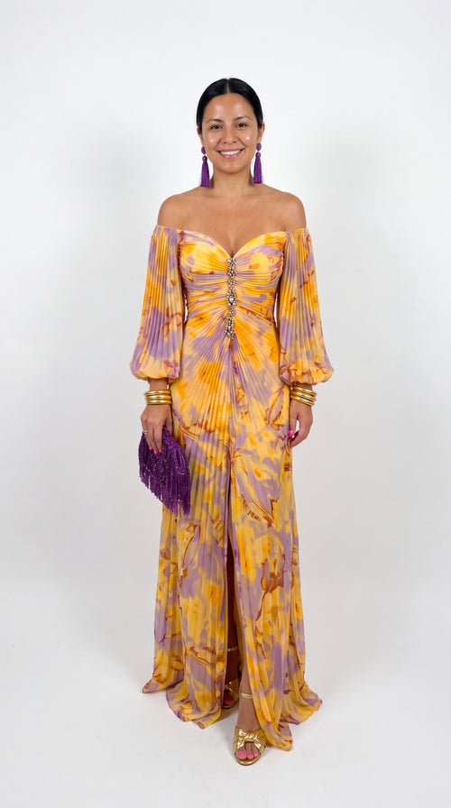 Mía | Vestido Floral Estapmado