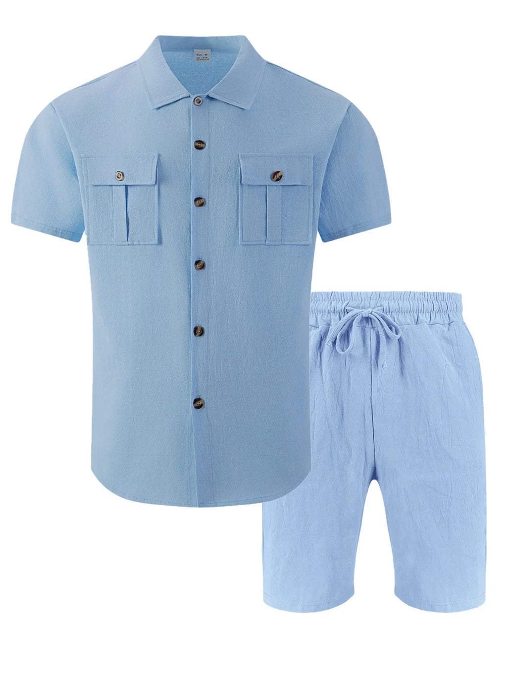 Varel | Set casual in lino da uomo per le giornate calde