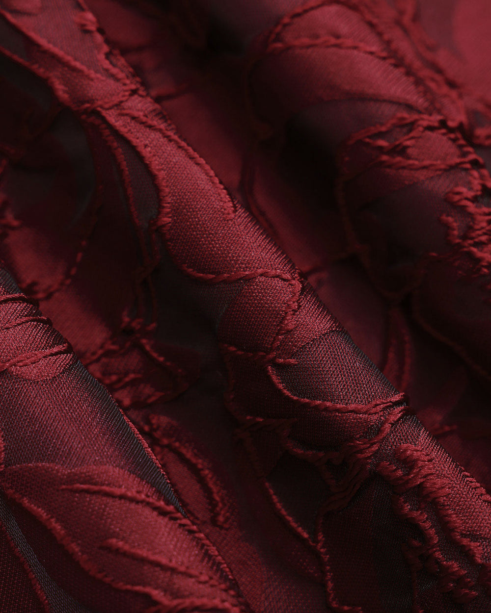 Vestido Camila | Elegancia en Jacquard Tono Rojo
