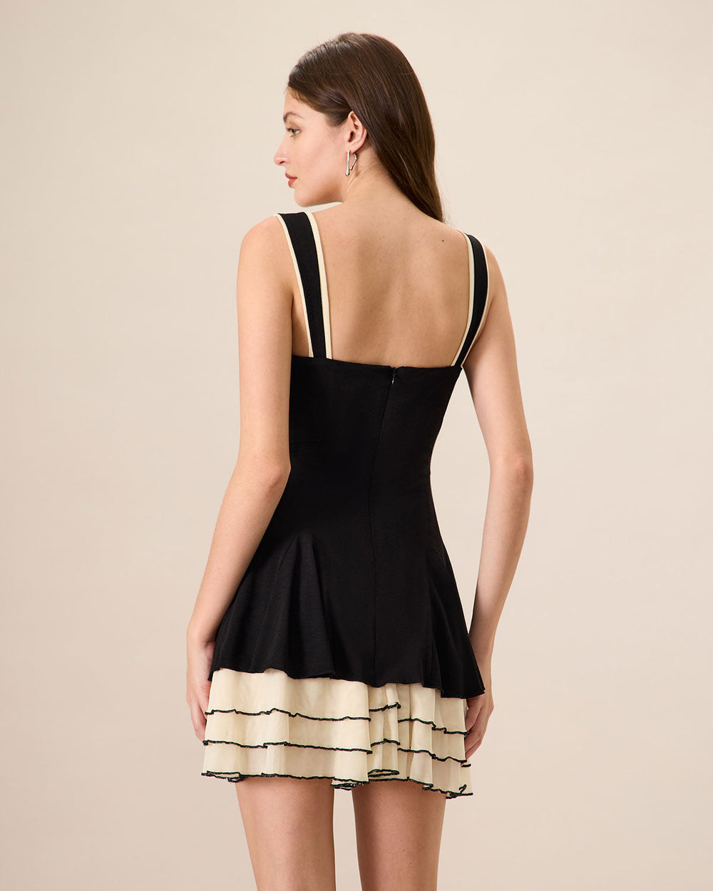 Vestido Serena | Elegancia en Satén Tono Negro