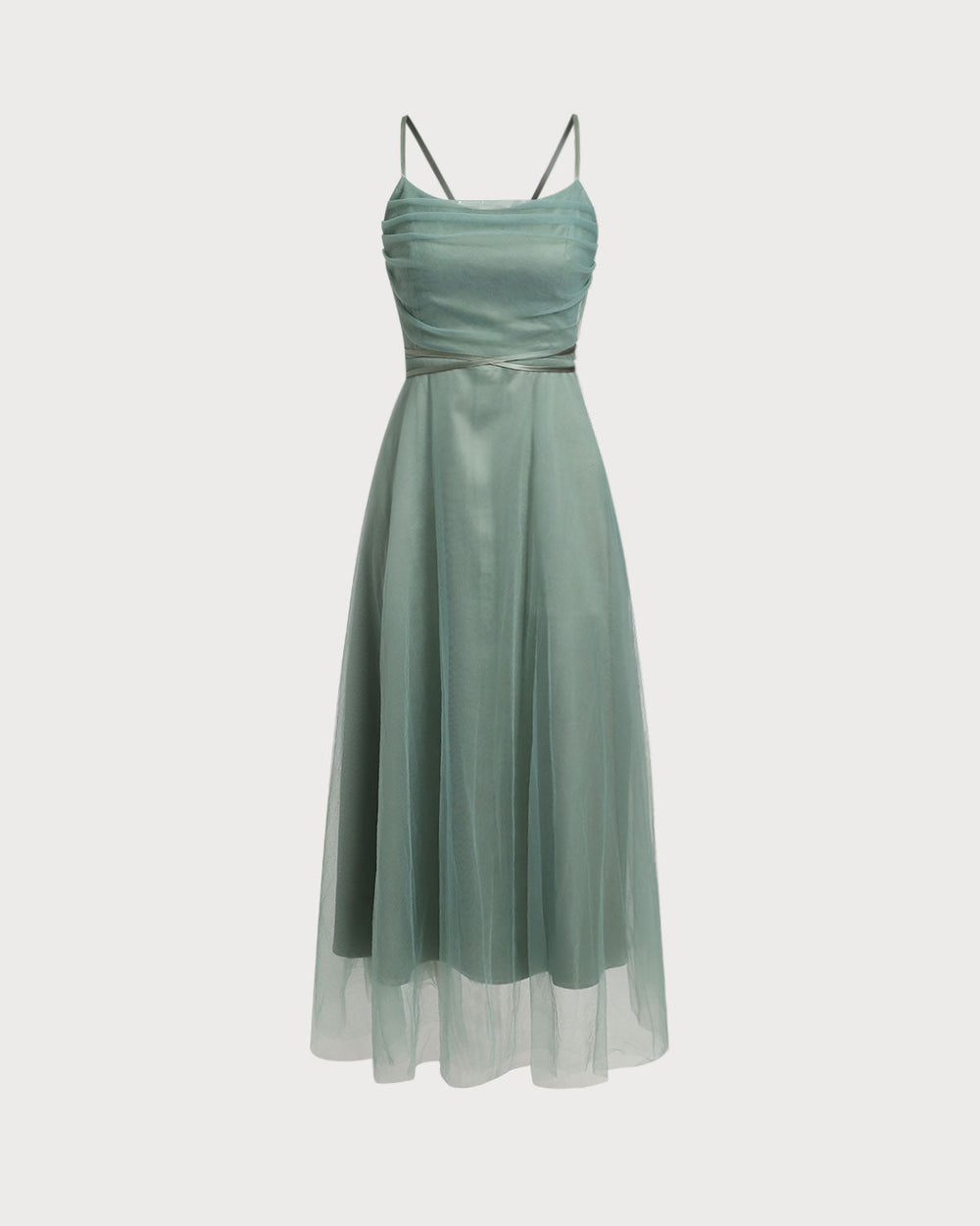 Vestido Regina | Elegancia en Malla Tono Verde