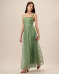 Vestido Renata | Elegancia en Malla Tono Verde