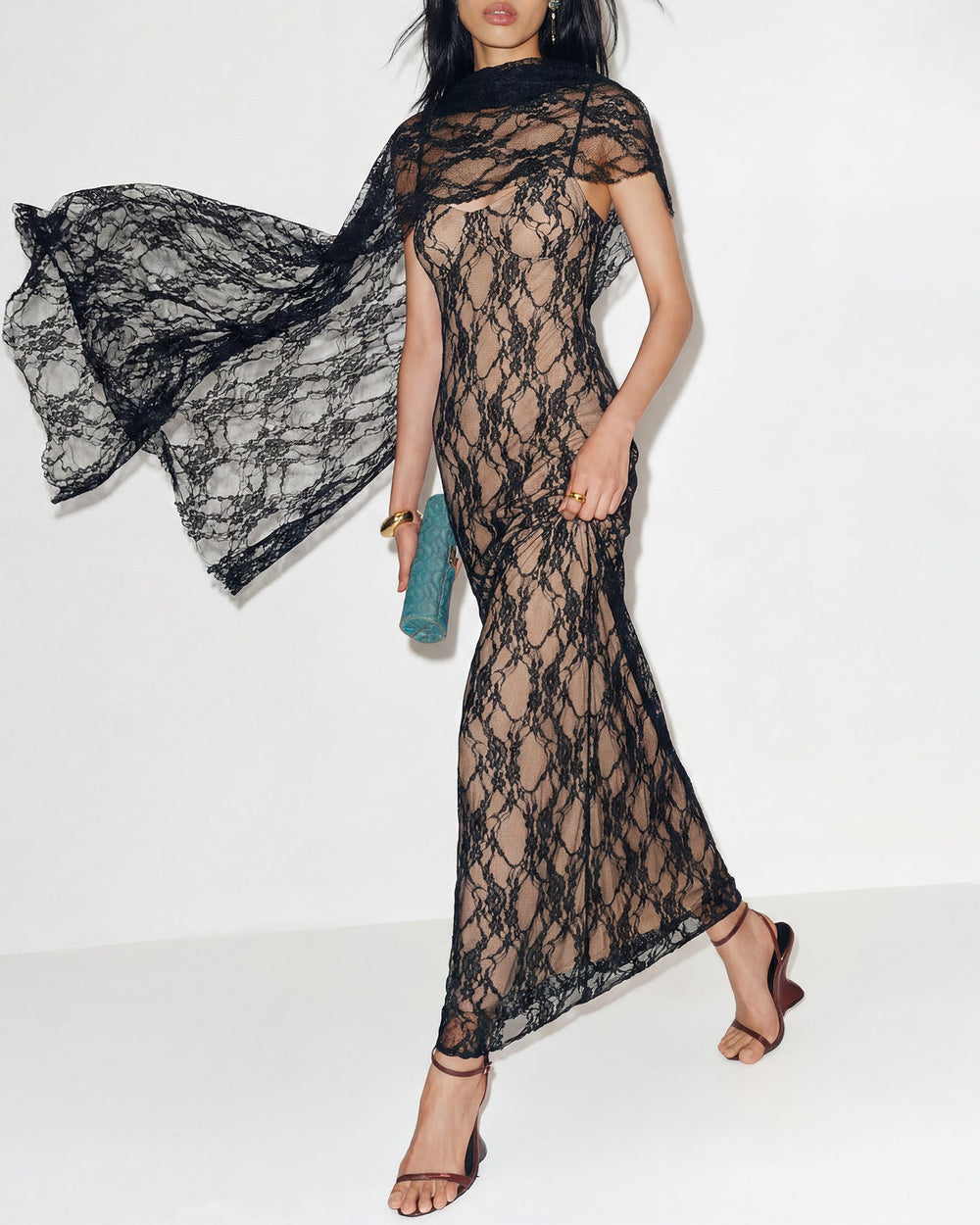 Vestido Amalia | Elegancia en Encaje Tono Negro