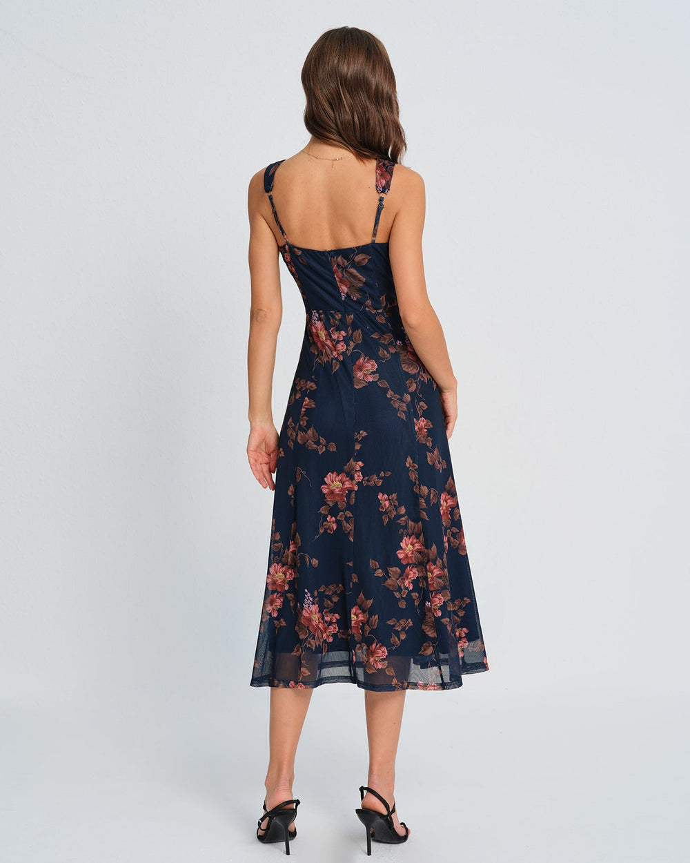 Vestido Antonella | Elegancia en Satén Tono Azul