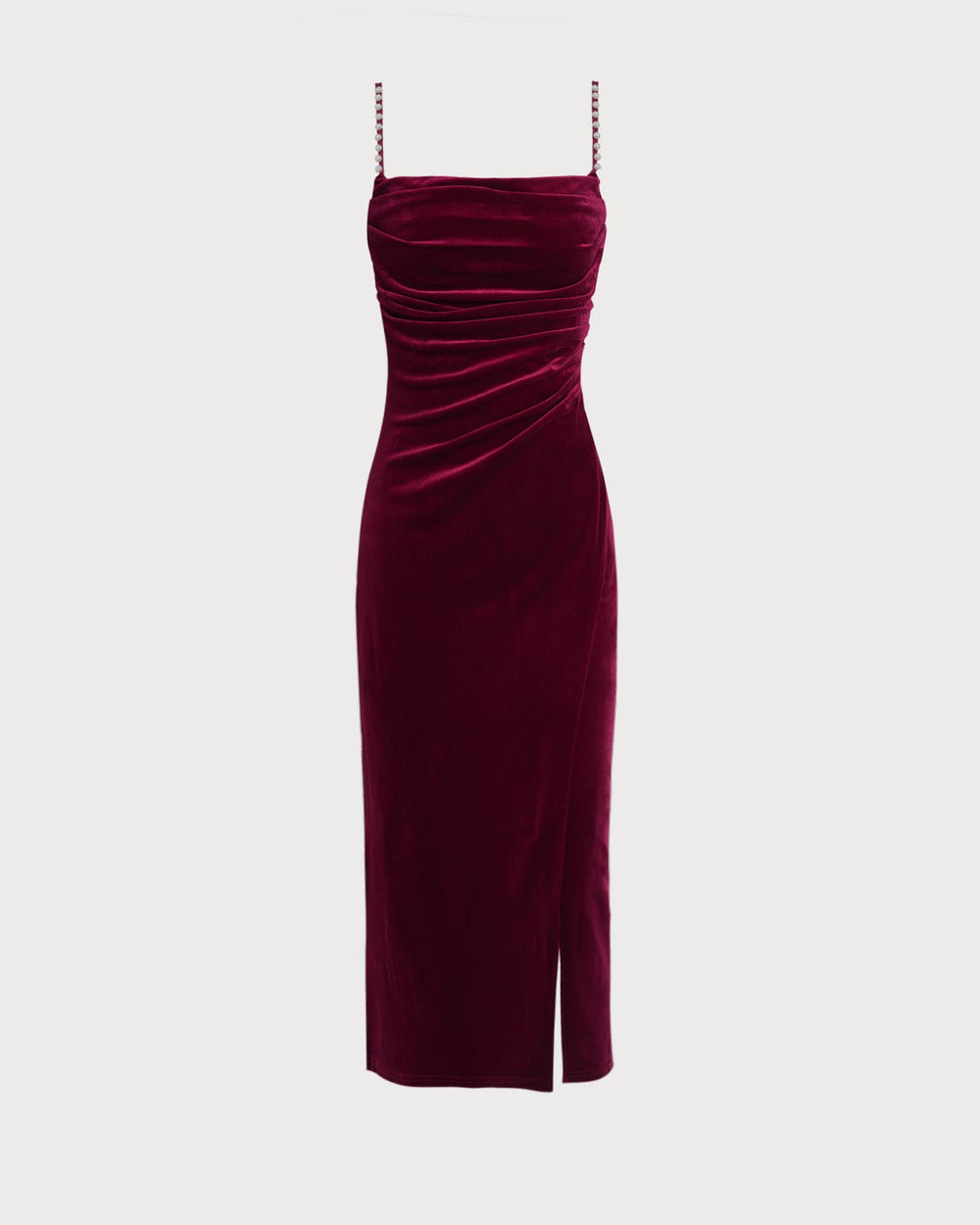 Vestido Leonora | Elegancia en Terciopelo Tono Vino