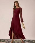 Vestido Victoria | Elegancia en Satén Tono Rojo