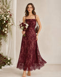 Vestido Ginevra | Elegancia en Encaje Tono Vino