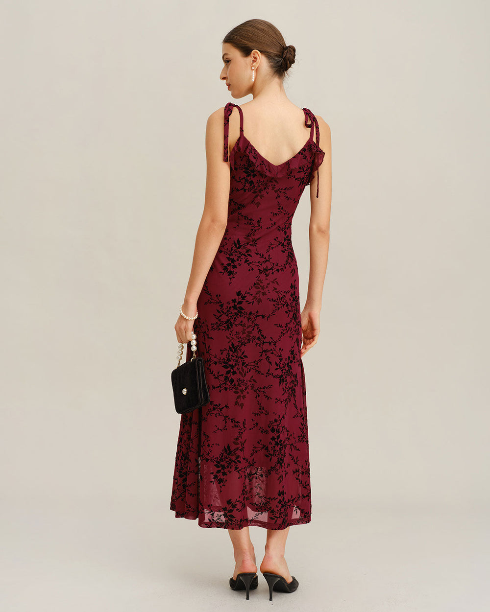 Vestido Martina | Elegancia en Satén Tono Rojo