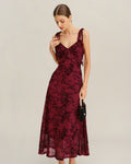 Vestido Martina | Elegancia en Satén Tono Rojo