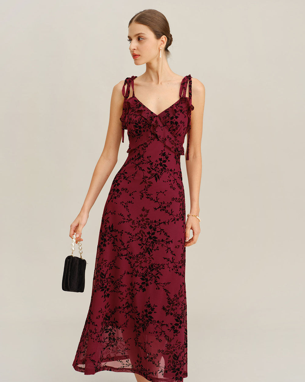 Vestido Martina | Elegancia en Satén Tono Rojo