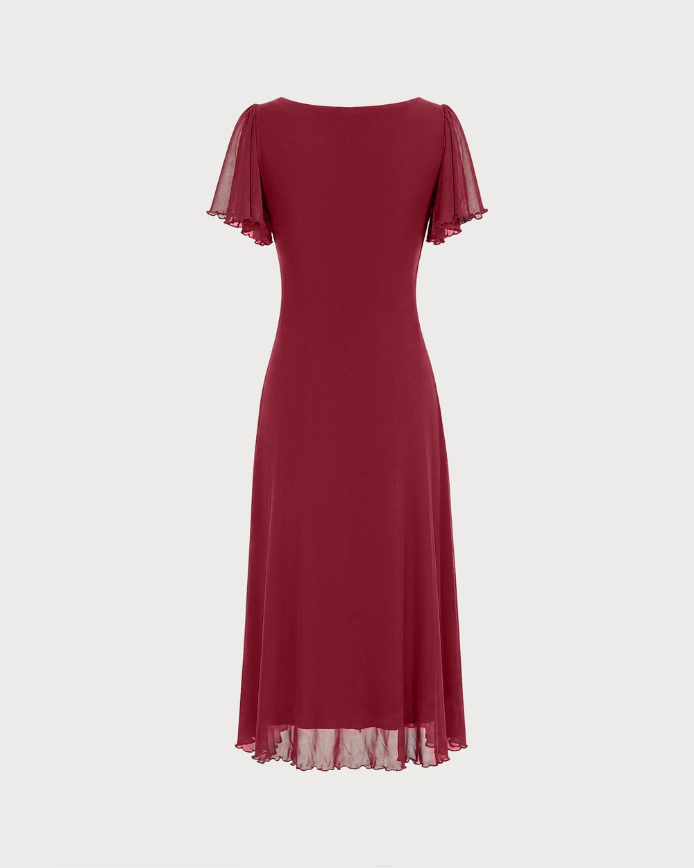 Vestido Sofía | Elegancia en Malla Tono Rojo