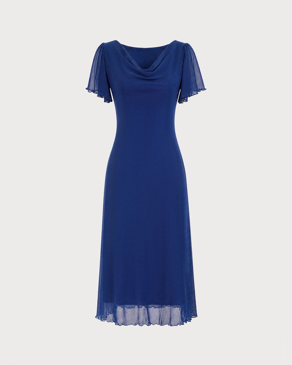 Vestido Carlota | Elegancia en Malla Tono Azul marino