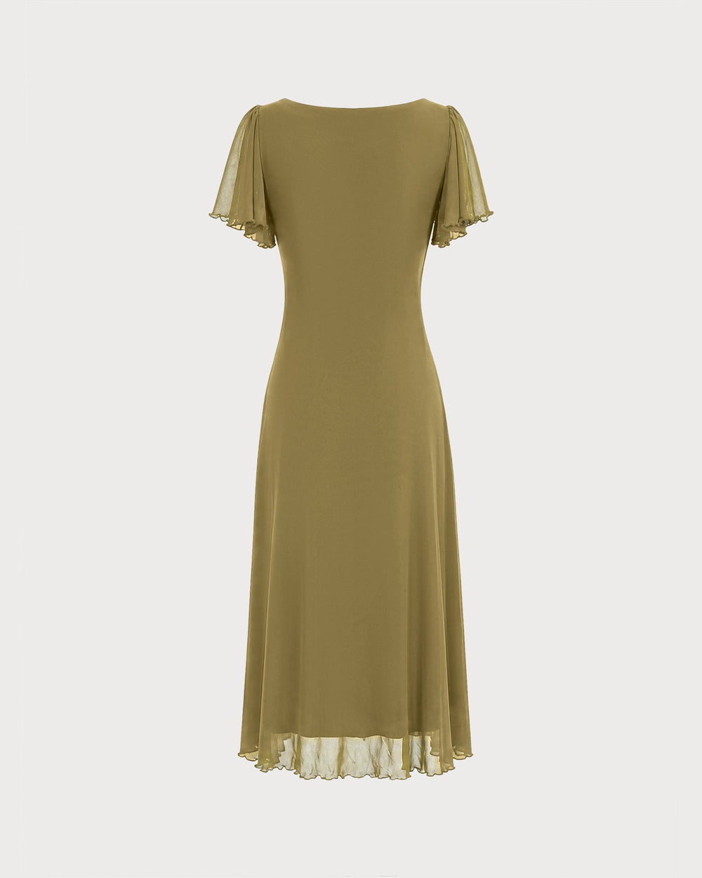 Vestido Regina | Elegancia en Malla Tono Verde