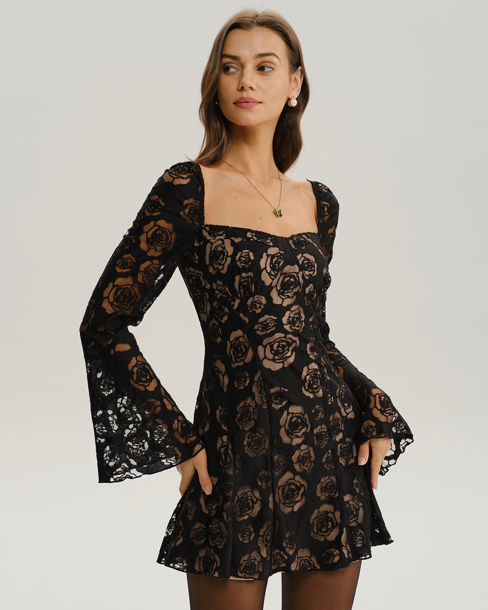 Vestido Florencia | Elegancia en Satén Tono Negro