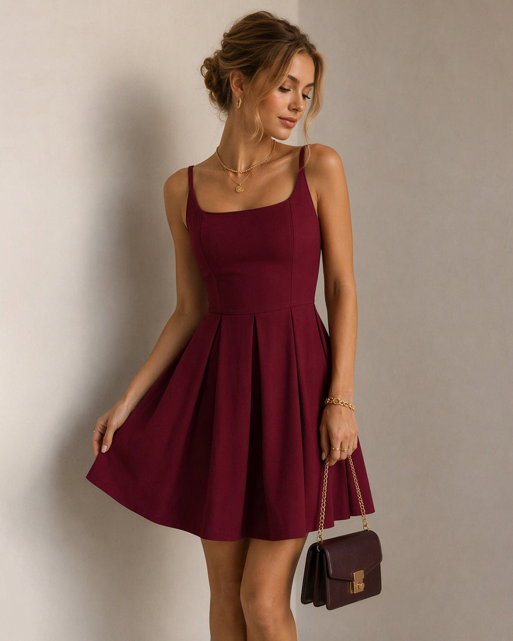 Vestido Florencia | Elegancia en Satén Tono Rojo