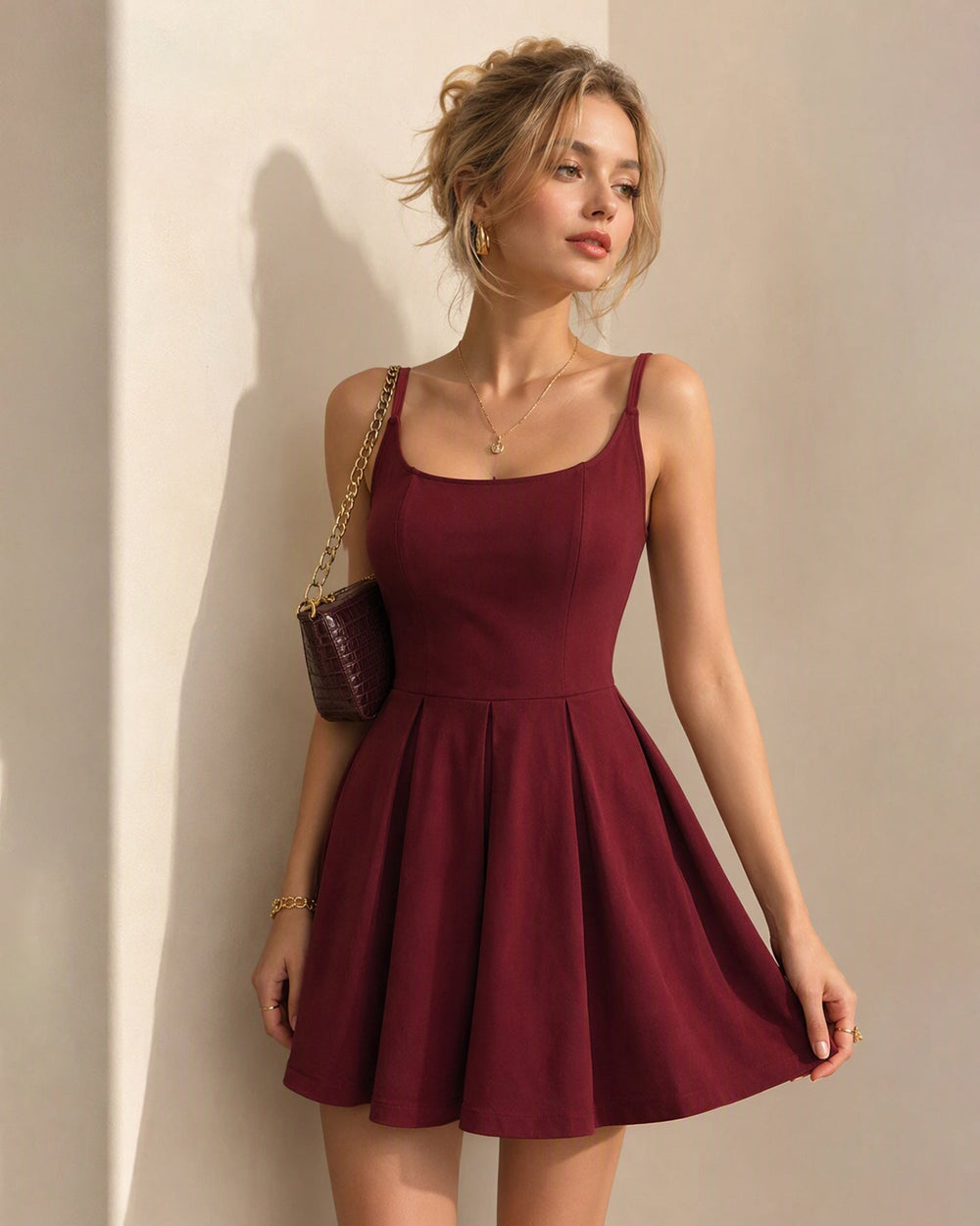 Vestido Florencia | Elegancia en Satén Tono Rojo
