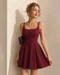 Vestido Florencia | Elegancia en Satén Tono Rojo