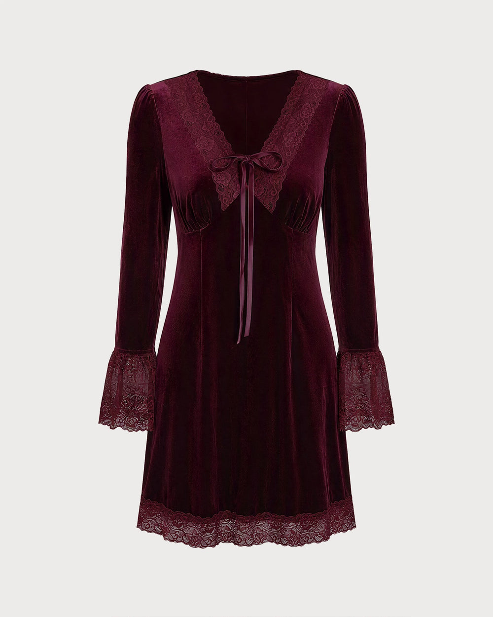 Vestido Penélope | Elegancia en Terciopelo Tono Vino
