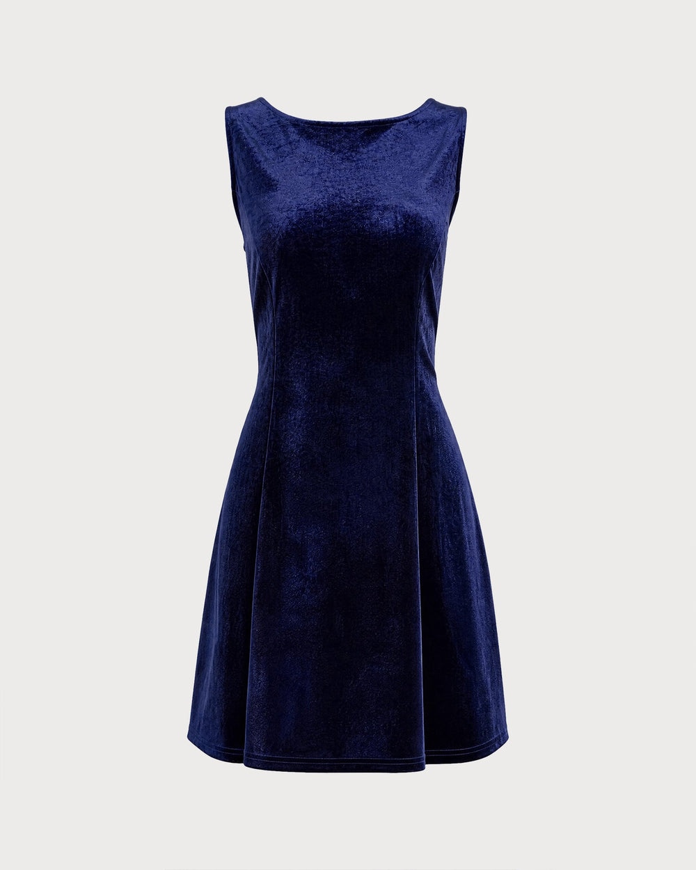 Vestido Emilia | Elegancia en Terciopelo Tono Azul marino