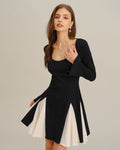 Vestido Valeria | Elegancia en Satén Tono Negro
